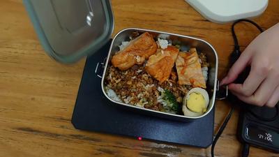 御扬电热饭盒加热垫80w车载(12v)家用(220v)两用款带保温包不带电池